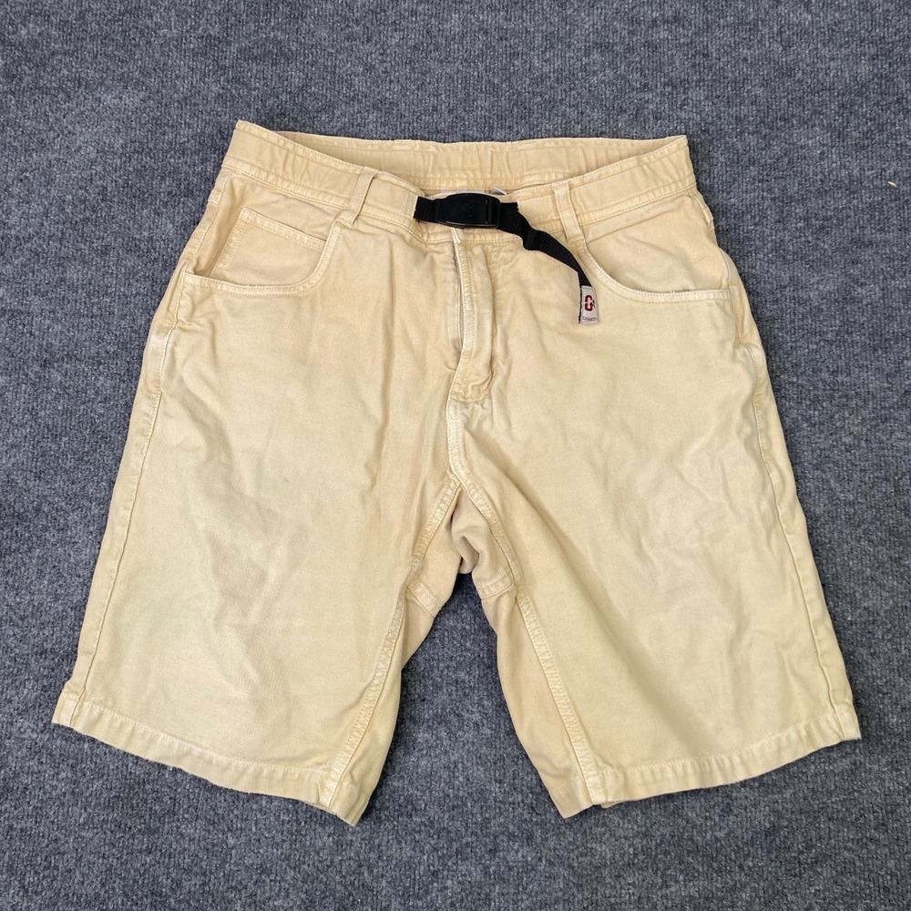 Gramicci Vintage G Series Canvas Climbing Shorts Mens 32 Tan Beige Belted Hiking